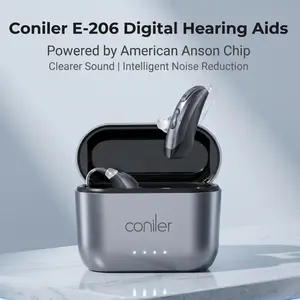 Coniler OTC Hearing Aids for Adults - Father's Day Gift, 32-Channel DSP, Rechargeable with Portable Charging Case, Multi-Mode One-Touch Switching, No Prescription