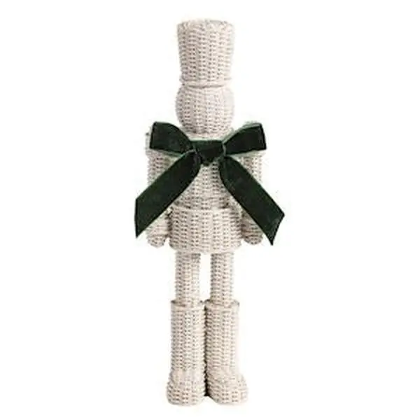 Small Resin Wicker Nutcracker