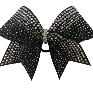 Royalty Black Rhinestone Bow