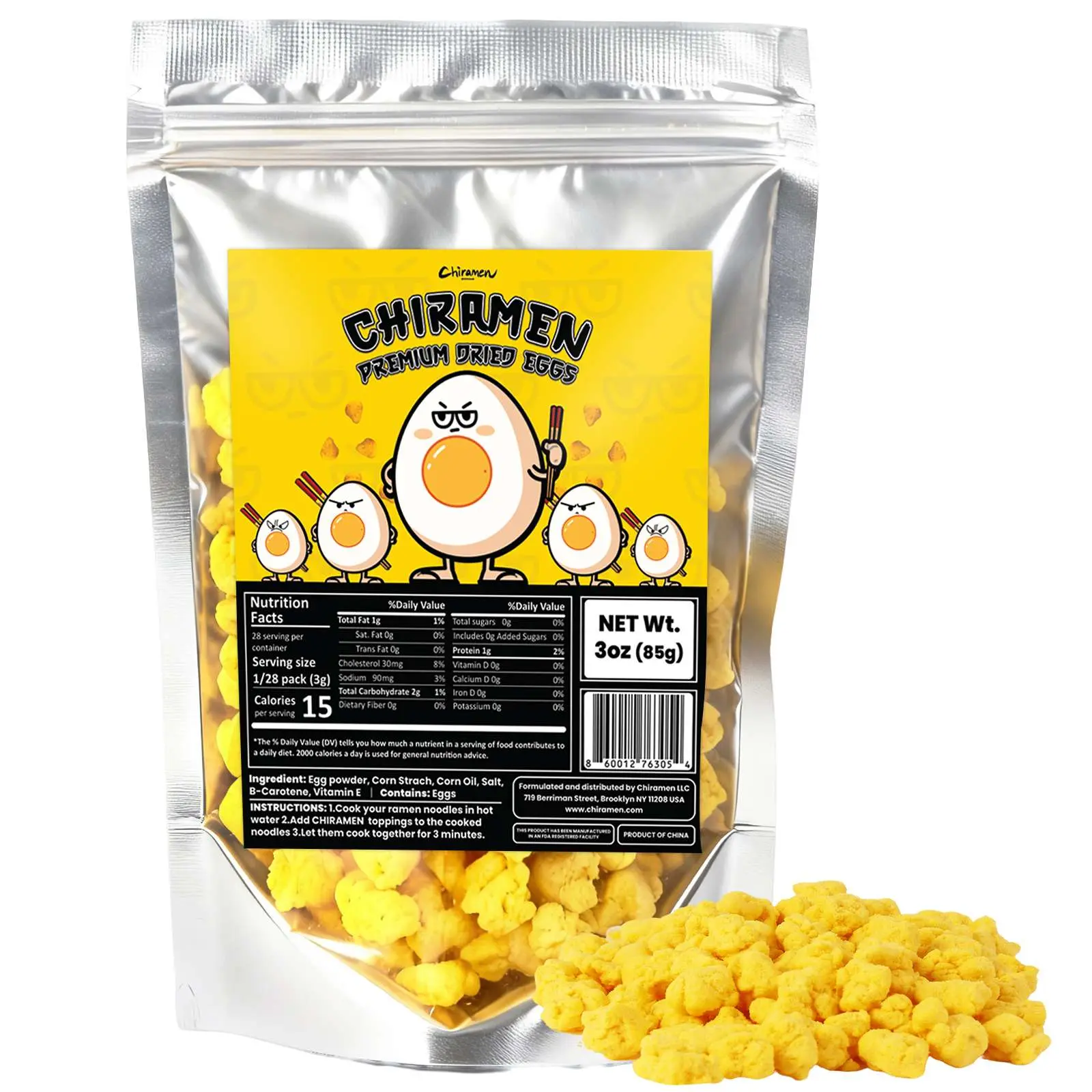 Chiramen Dried Eggs Ramen Toppings