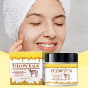 Moisturizing Beef Tallow Balm for Gentle Hydration, Soothing and Firming Body Cream for Ultimate Skin Care, Nourishing Face and Body Moisturizer