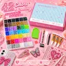 Glitter Rhinestone Bedazzling Kit - 42000 Pieces 42Colors 3mm Round Resin Jelly Sparkly Rhinestones Assortment, Nail Tech Supplies, DIY Crafts Accessory, Gifts for Women,The Perfect Holiday Gift