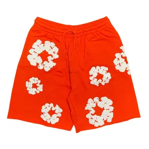 Denim Tears The Cotton Wreath Sweat Shorts Orange