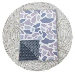 Baby Blankets Little Kids Old School Grey Camouflage Boys Girls Minky Sleep Nap Blankets 29*42inches