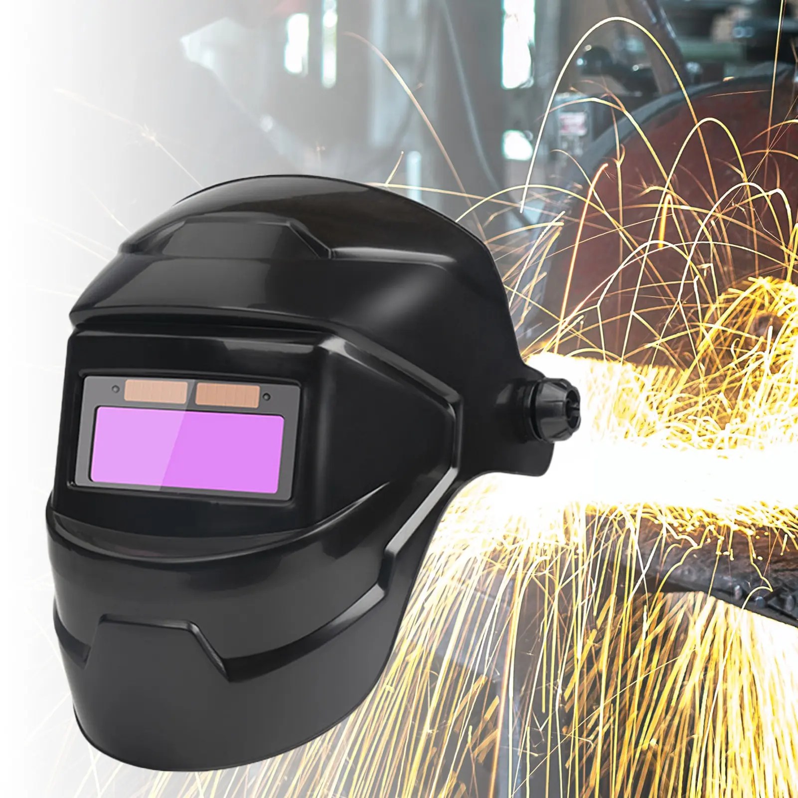 Solar Powered Welding Helmet Auto Darkening LCD Clear Welding Shield Grinding Hood Safety Gear Solar Powered Welding Helmet Auto Darkening LCD Clear Welding Shield Grinding Hood Safety Gear