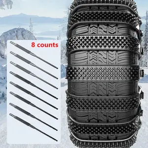 10 Pack Winter, rainy days, slippery roads, car emergency anti-skid chains, car snow chains, tire chains, polyurethane set wheel straps, tire chains, winter anti-skid chains, anti-skid emergency