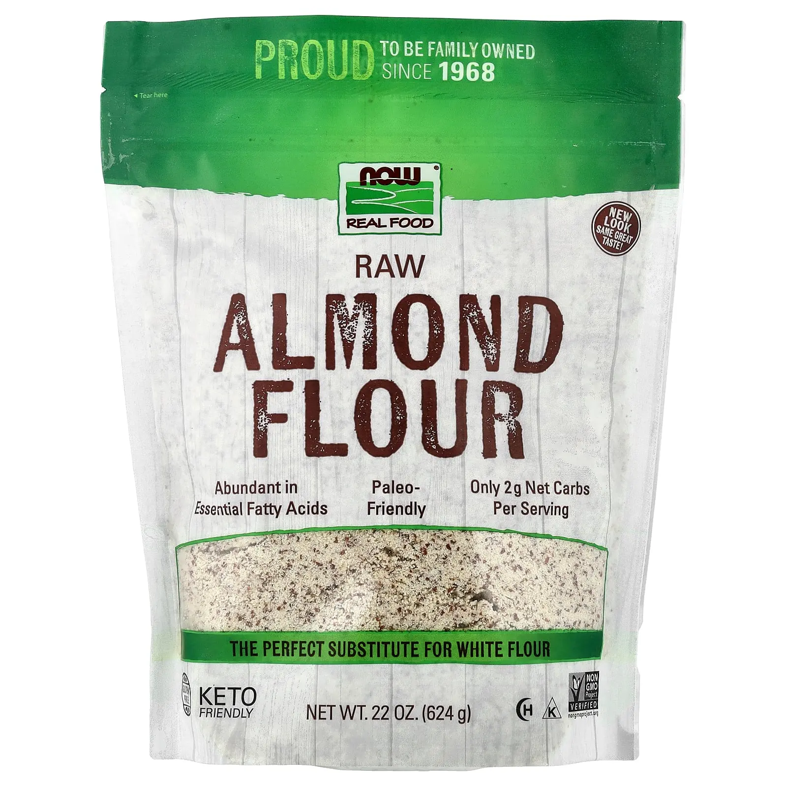 NOW Foods Real Food, Raw Almond Flour, 22 oz (624 g) NOW Foods Real Food, Raw Almond Flour, 22 oz (624 g)