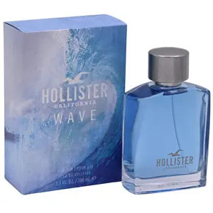 Hollister WAVE Men's Eau de Toilette (EDT) Type Cologne - 3.4 fl oz, Breezy Confident Scent, California Vibe, Citrus Blend, New in Box