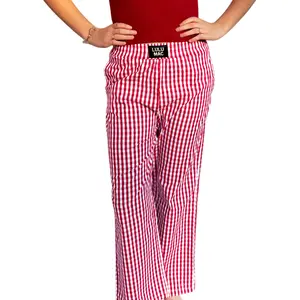 PAGH- RED GINGHAM PANT