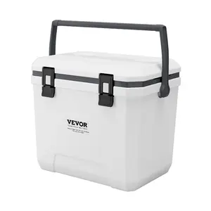 VEVOR Portable Cooler, 21 QT Hard Cooler with Ice Retention, Heavy - Duty Handles and Strap, Lightweight Rigid Material Insulated Portable Cooler, Suitable for Family Picnics and Short TripsVEVOR Super Brand Day