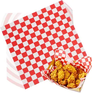 100 count Deli Paper Sheets, Ultra  Resistant Wax Paper Sheets for  7x7",  Sandwich Wrapping Pa-per at School Lunches,   Basket Liners for BBQ and Festival