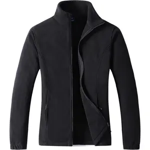 Women’s lightweight soft polar fleece jacket for outdoor recreation, featuring a full zipper and zippered pockets; women’s tops/workout clothing outerwear—comfortable.