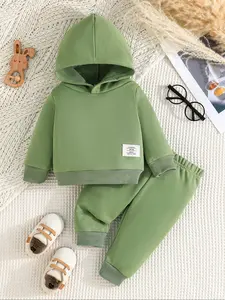 2026 Viral Soft Cozy Baby Hoodie Tracksuit Set - Trendy Ins-Style Casual Toddler Outfit | Adorable Kids Fashion Pick 🧸