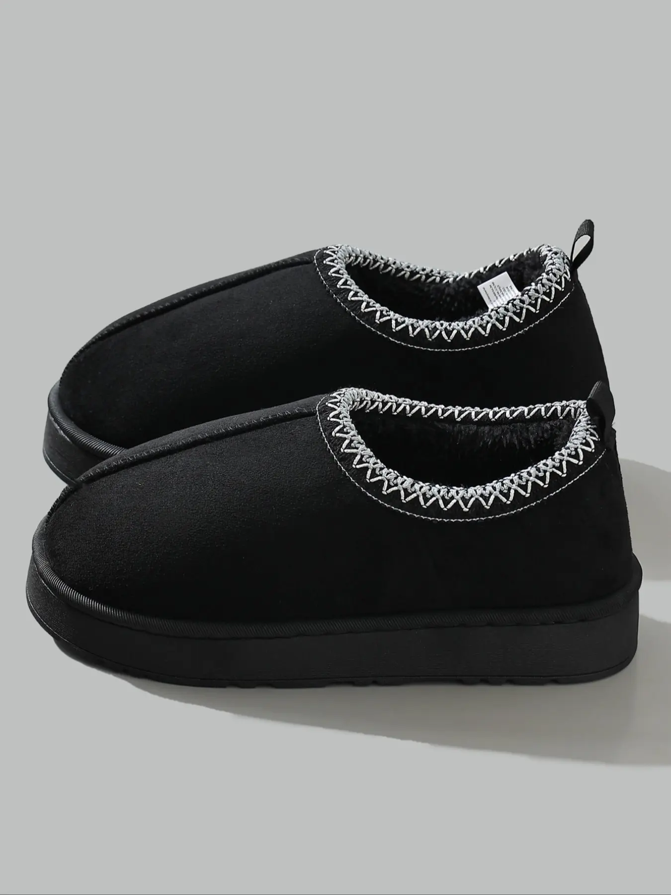New Men's Booties Shoes Fall Winter Fashion Warm Design Simple Indoor Outdoor Wear Fleece Lined Thick Comfort Couple Home Shoes Footwear Closed