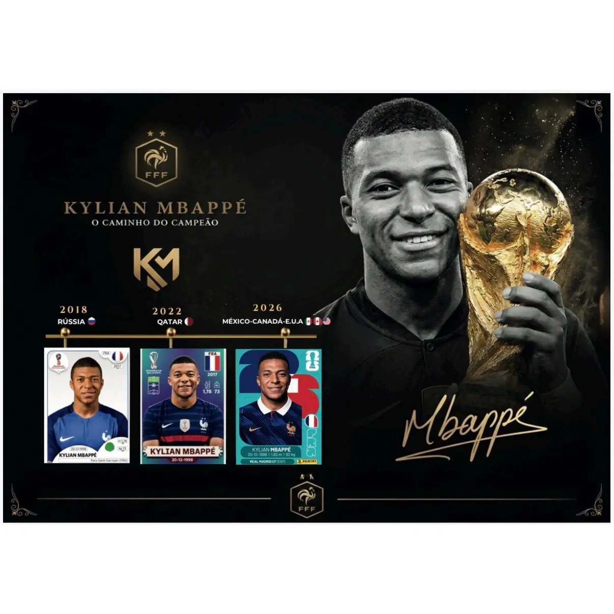 KYLIAN MBAPPÉ- Printable Wall Art Poster   (Unframed Print Only)
