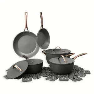 Thyme & Table 12 Piece Non-Stick Acadia Cookware Set, Pots and Pans Set
