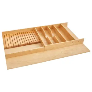 Rev-A-Shelf 33" x 22" Shallow Utility/ Knife Block Drawer Insert, 4WUTKB-36H-1 Rev-A-Shelf 33" x 22" Shallow Utility/ Knife Block Drawer Insert, 4WUTKB-36H-1