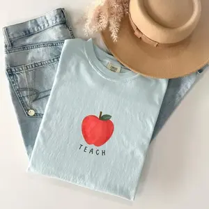 Comfort Colors Teach Teacher T-shirt Elementary Teacher Retro Teacher Tee Teacher Appreciation Gift Educator - Ahri Clothing