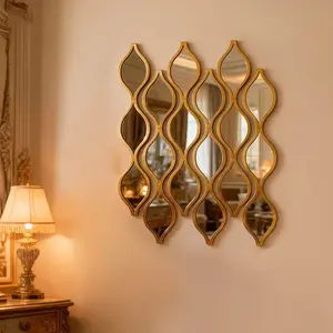Water Drop Long Wall Mirror, Luxury Wall Decor for Entryway, Bedroom, Bathroom