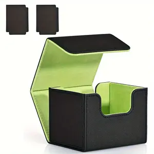 Commander Display Card Box, Holds over 100 Dual-Layer Cards, Magic Tcg Card Storage Case with 2 Dividers and Top Loader, Card Hobby Box