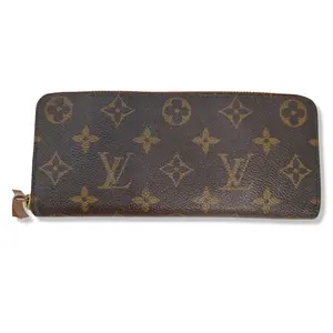 Pre-owned Louis Vuitton Monogram Canvas Small Leather Goods Clemence Wallet with Rose Ballerine LV1889