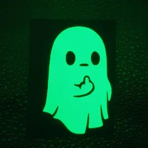 Middle Finger Ghost Decal Glow In The Dark-Cute Permanent Vinyl Adhesive Decal