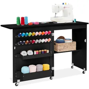 Best Choice Products Sewing Machine Table & Desk w/ Craft Storage and Trays Best Choice Products Sewing Machine Table & Desk w/ Craft Storage and Trays