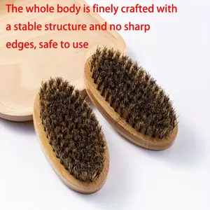 Medium Soft Hair Brush with Comb, Unisex Smooth Styling Tool, Easy Gloss Enhancement, Ideal for Men and Women, Gentle on Hair and Beard