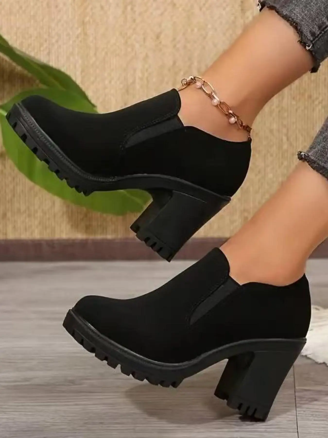 Women's Comfortable High Heel Shoes, Easy to Wear Business Footwear, Perfect Office Formal Shoes, Dress Formal Shoes, Casual Style All Season Wear, Fashion Shoes