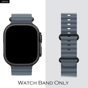URVOI Ocean Band for Apple Watch Ultra 3 2 1 Series 11 10 9 8 7 6 SE, Soft Silicone Comfortable adjustable loop Sporty Wristband, Smart Watch Straps, Smart Watch Accessories, Breathable, Durable & Stylish Design