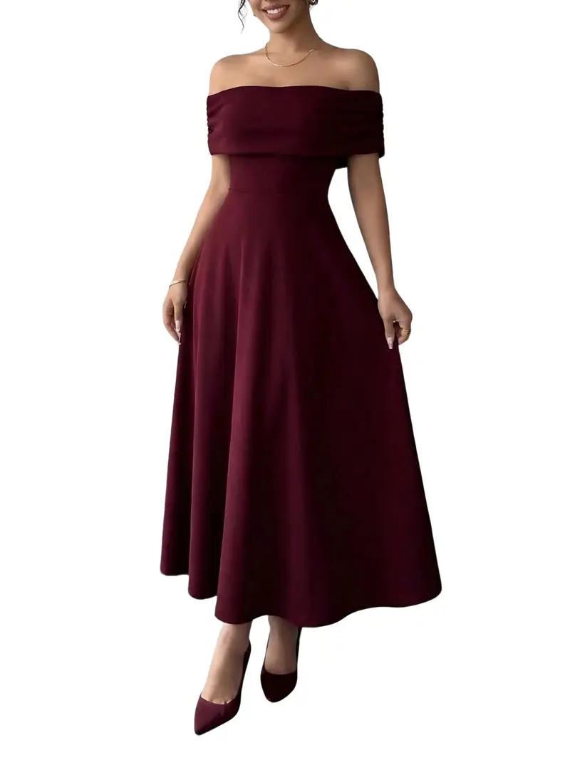 burgundy dress graduation - TikTok Shop burgundy dress graduation - TikTok Shop