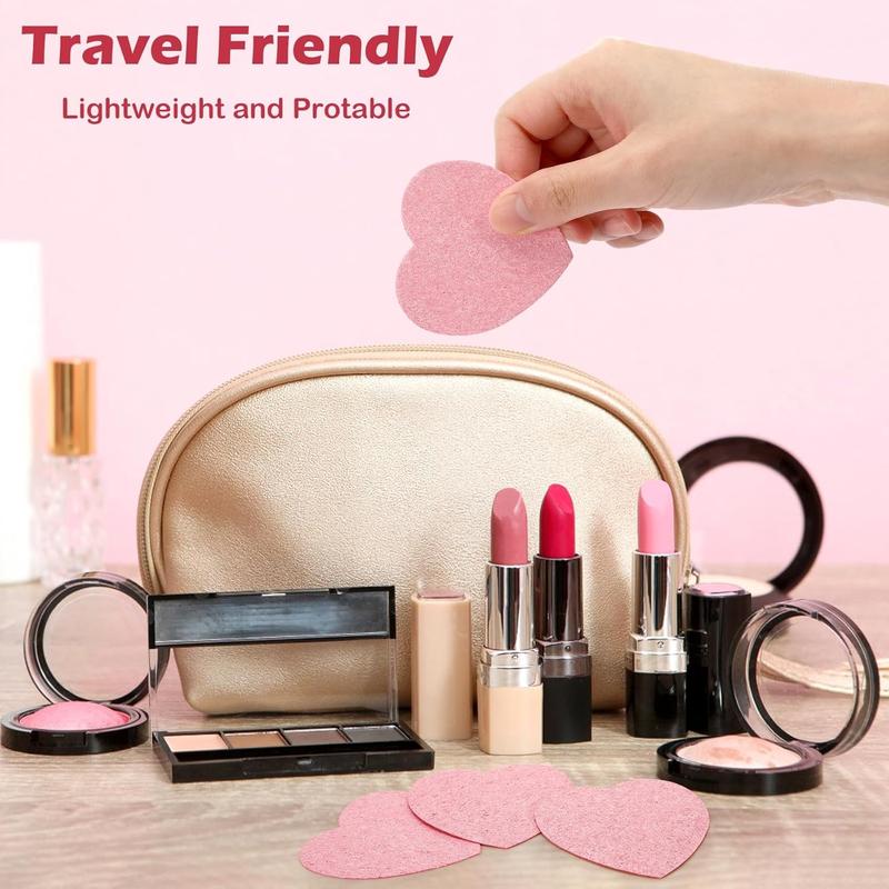 LMMAKE Natural Facial Cleansing Sponges 20pcs Heart-Shaped Puffs for Makeup Removal & Gentle Exfoliation Chemical-Free 100% Natural Material for Sensitive Skin Care Perfect for Travel Daily SPA Rituals & Eco-Conscious Beauty Regimens