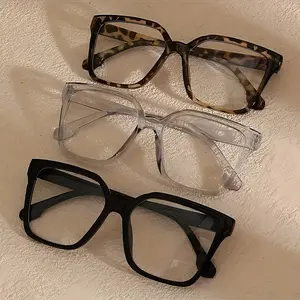 Vintage Style Eyewear 3-Piece Set (Clear / Black / Tortoiseshell) + Dedicated Storage Case – One Box for All Your Looks
