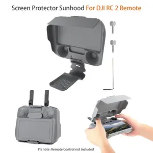 for DJI RC 2 Remote Control Case with Screen Protector Cover & Sunhood Shield - Compatible for NEO 2/Air 3S/Mavic 3/Mini 5/4 Pro Drone Case Cover, Shell Accessory for Outdoor, Glare (No Electronics)