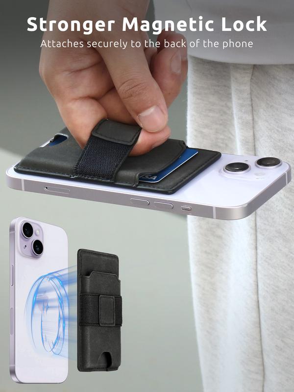 Minimalist Wallet for Men,Men's Slim Business Card Holder with RFID Blocking and Metal Pop Up Credit Card Case,Magnetic Card Holder for Phone,Birthday Anniversary Gifts for Mens,Black/Brown