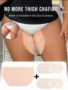 30pcs Set Thigh Anti-Chafing Pads + Nipple Covers | Invisible Disposable Stickers for Running & Daily Wear