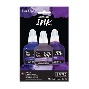 Brea Reese Alcohol Ink 3 Pack - Ultramarine Blue, Lavender, Purple