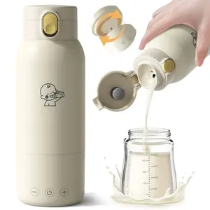 Karinear Portable Water Warmer for Travel, 17oz Large Capacity for Travel and outdoors,Dual Heating Modes Breast Milk & Water and coffee, With fast heating and quick charger Portable bottle cups on the go,Christmas Gift