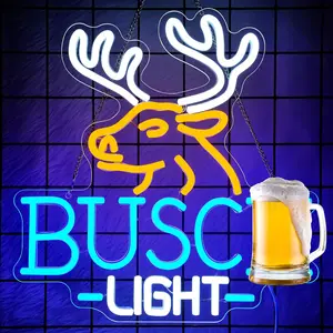 A beer neon sign, a bar neon sign. Used for wall decoration, bar signage, Man Cave。 USB powered, adjustable brightness