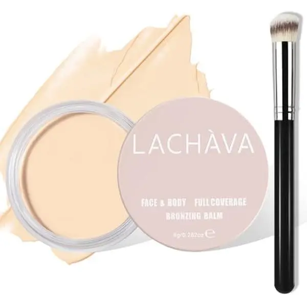 LOKFAR Full Coverage Concealer Kit with Brush - Hydrating Waterproof Concealer for Dark Circles, Acne, Blemishes, Pores and Spots (#01)