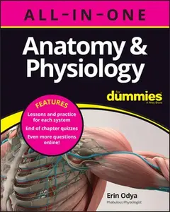 Anatomy & Physiology All-In-One for Dummies (+ Chapter Quizzes Online) -- Erin Odya, Paperback