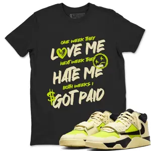 I Got Paid Unisex Graphic T-Shirts To Match Sneakers Jumpman Jack Travis Bright Cactus, Outfit Back To School Graphic Tees, Martin Shirts, Top Tshirt