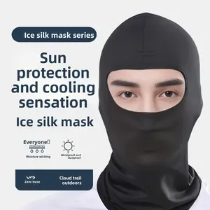 Cycling Mask Outdoor Sports Ice Silk Sunscreen Hood Men's and Women's Quick-Drying Breathable Cap Motorcycle Windproof Mask