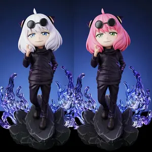 18cm/7.09in Anime Jujutsu Kaisen Figure Anya Forger Cosplay Gojo Satoru Action Figures Pvc Statue Collection Model Toys Gifts