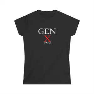 Gen X Women's Tee | Stylish & Fearless Shirt | Vintage Vibe | Perfect Gift for Birthdays, Celebrations, or Everyday Wear, Retro Fashion