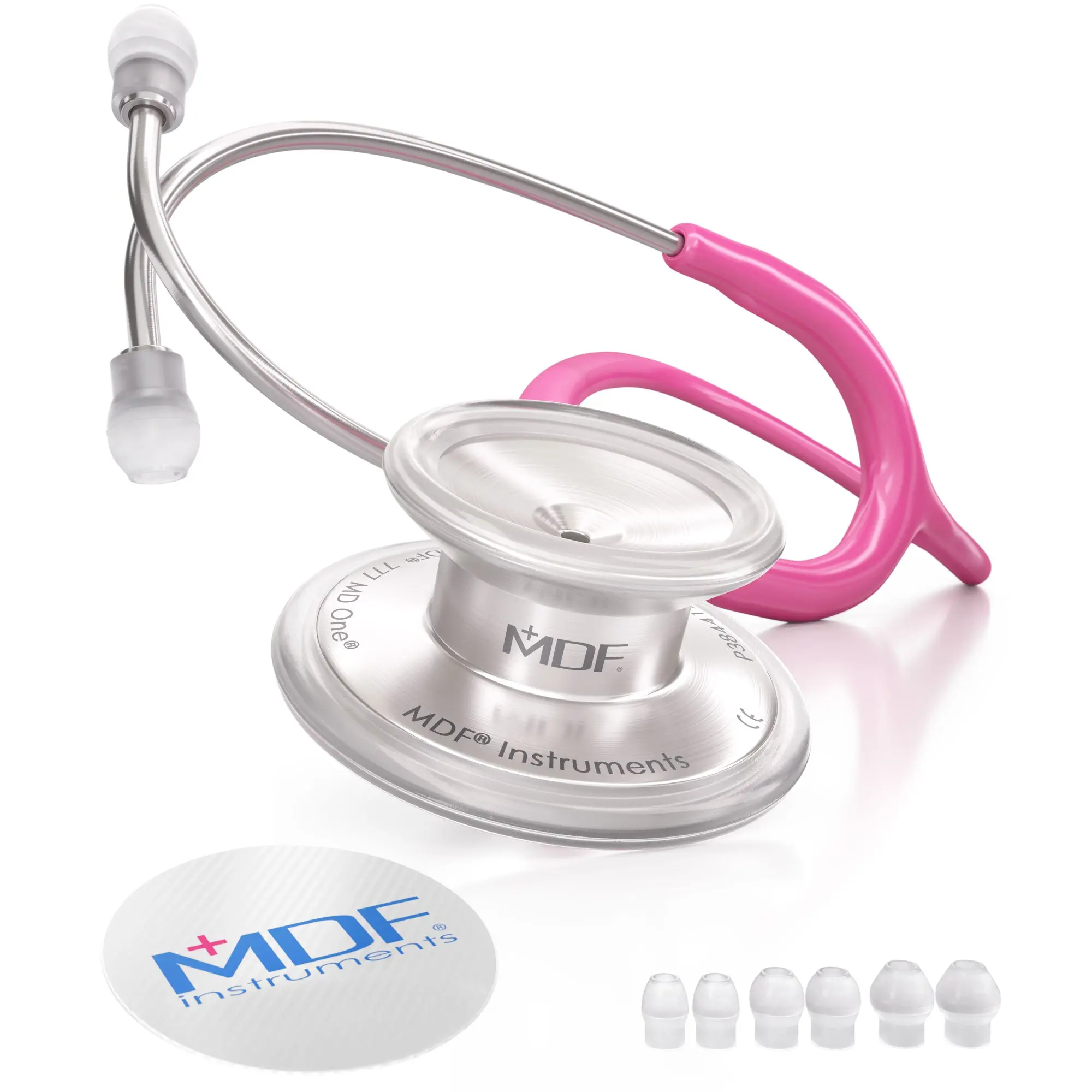 MD One® Adult Stethoscope - Bright Pink