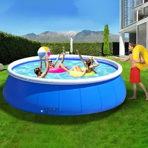 PVC outdoor swimming pool Strong and durable Great for front and rear garden yards Inflatable swimming pool 183*51 butterfly inflatable coil mesh pool Round