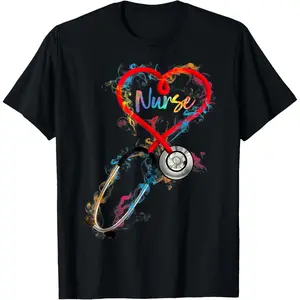 Watercol Nurse Life Nursing Nurse Week T-Shirt
