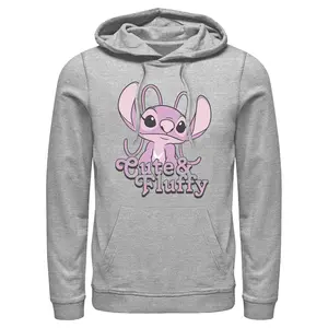 Men's Lilo & Stitch Angel Cute & Fluffy Pull Over Hoodie
