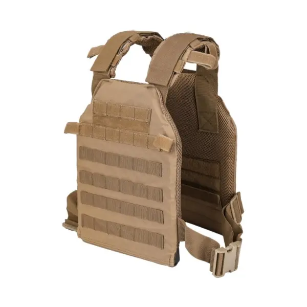 Adjustable Weighted Vest for Men & Women - Workout Training Equipment with Quick-Release Buckles, Molle System, Cool 3D Mesh Airflow, 50 lbs Capacity Weight Plates for Strength Training Gear, Upper Body Workout